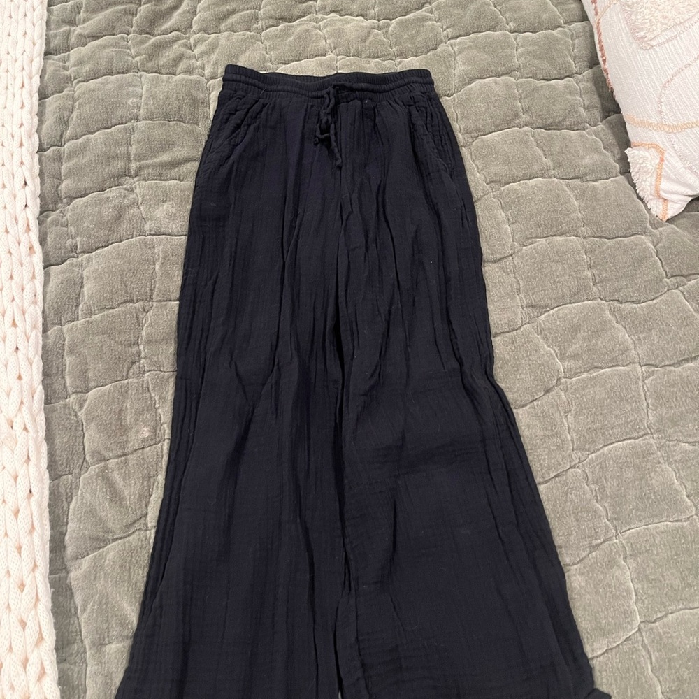 Black Wide-Leg Pants